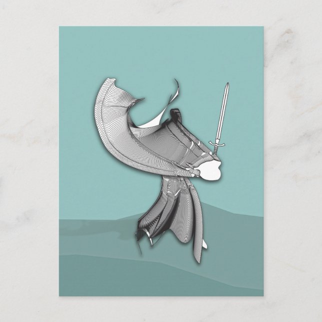 Postal Samurai digital (Anverso)