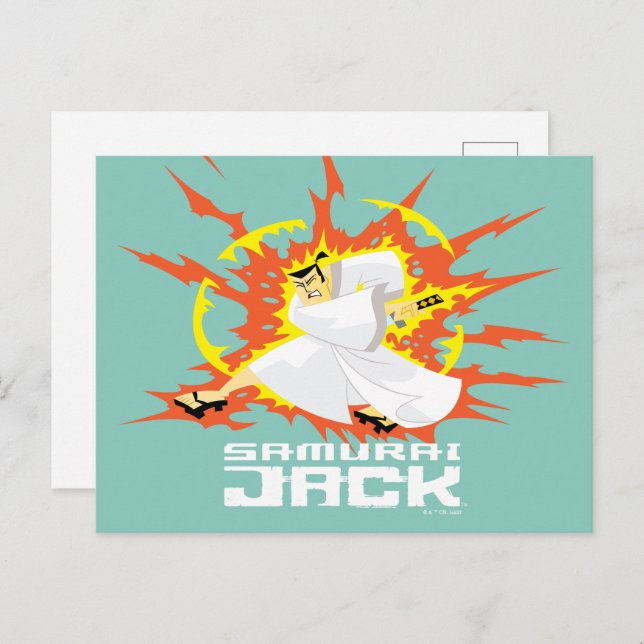Postal Samurai Jack Energy Graphic (Anverso / Reverso)