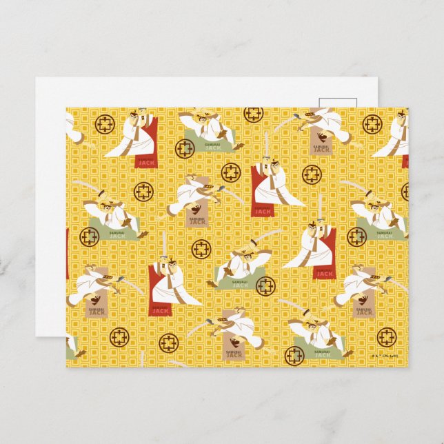 Postal Samurai Jack Sword Poses Patrón de arte de caracte (Anverso / Reverso)