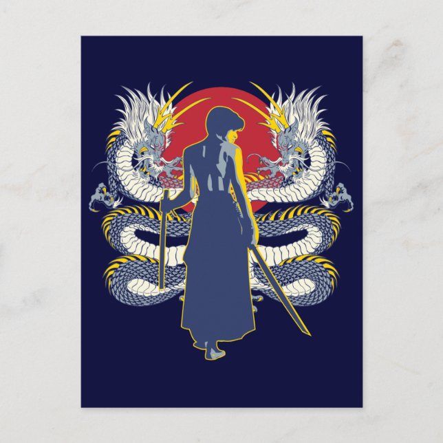 Postal Samurai Seven (Anverso)