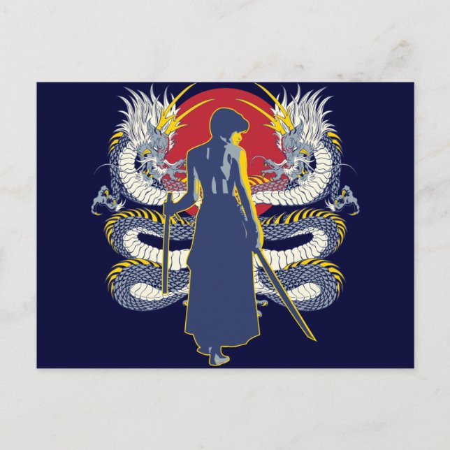 Postal Samurai Seven (Anverso)