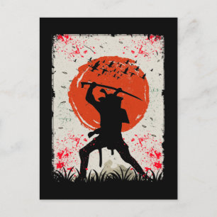 Postal Samurai Warrior Japanese Swordsman