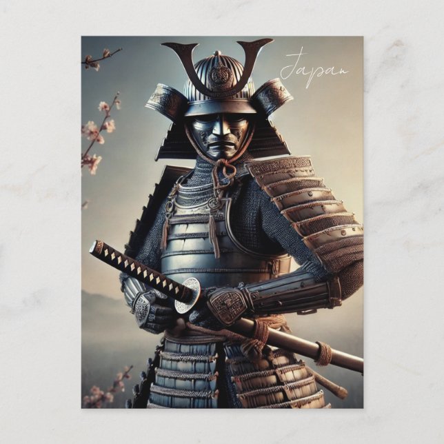 Postal Samurai Warrior Japón (Anverso)
