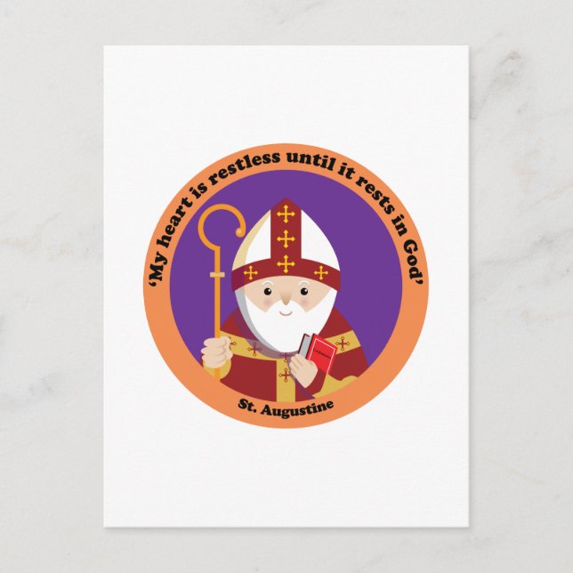Postal San Agustín de Hippo (Anverso)