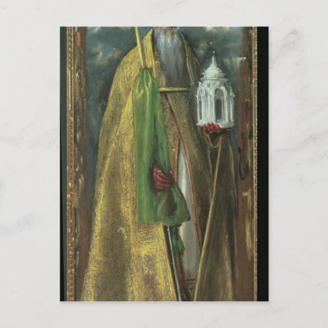 Postal San Agustín de Hippo 1590 (Anverso)