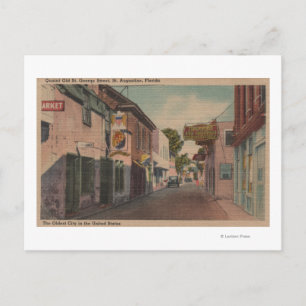 Postal San Agustín, Florida - Vista de la calle St. Georg