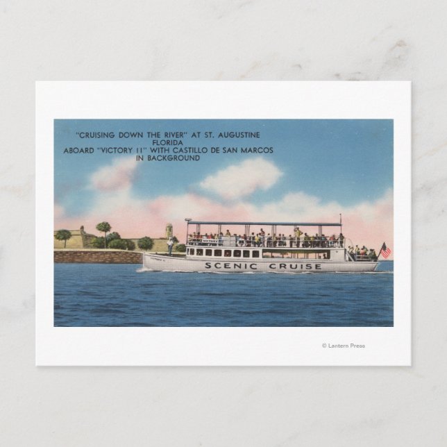 Postal San Agustín, Florida - Vista de la victoria (Anverso)
