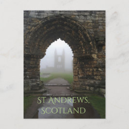 Postal San Andrés, Catedral de Escocia en densa niebla