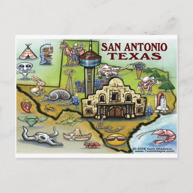 Postal San Antonio (Anverso)