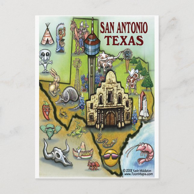 Postal San Antonio (Anverso)