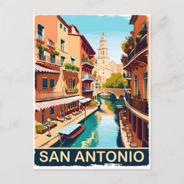 Postal San Antonio, ciudad, viajes