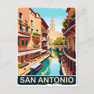 Postal San Antonio, ciudad, viajes