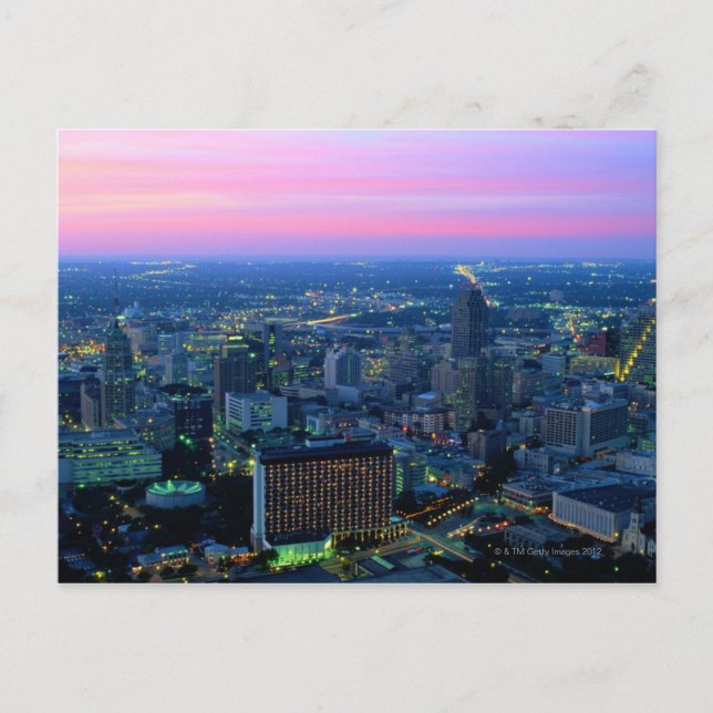 Postal San Antonio en Dusk (Anverso)
