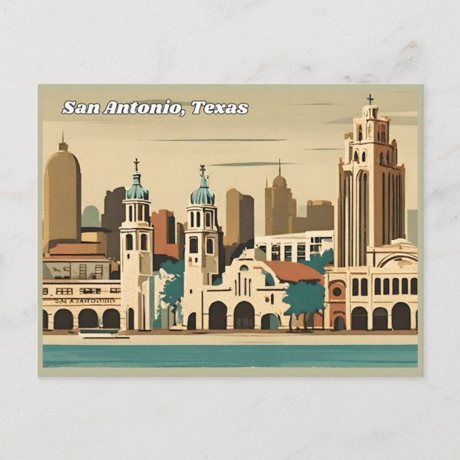 Postal San Antonio, Texas (Anverso)