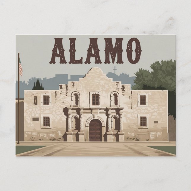 Postal San Antonio, Texas, Álamo (Anverso)