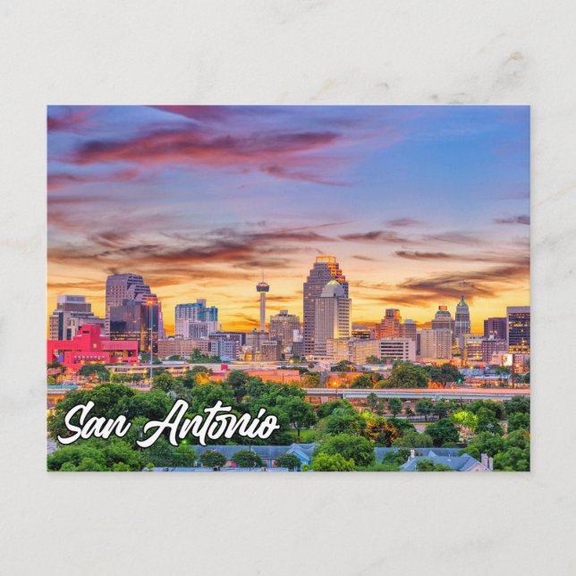 Postal San Antonio, Texas, Estados Unidos (Anverso)