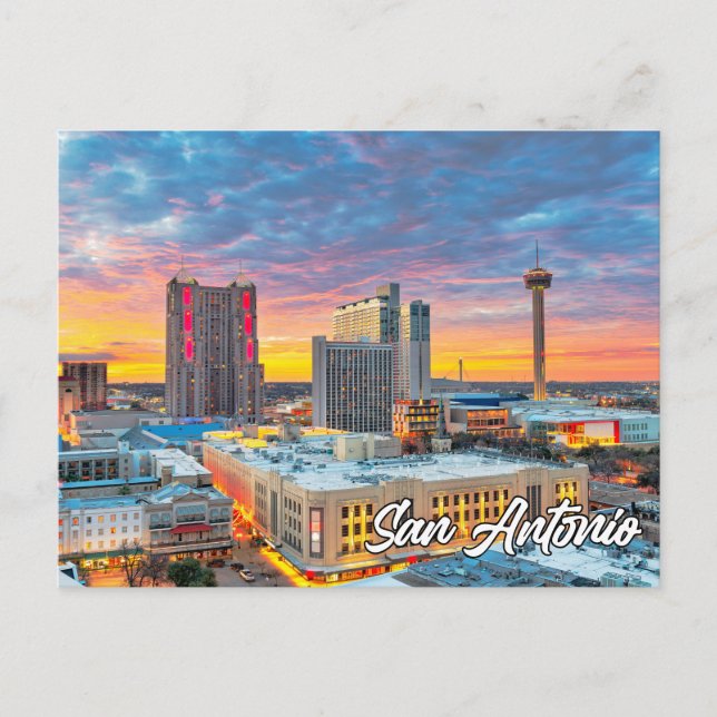 Postal San Antonio, Texas, Estados Unidos (Anverso)