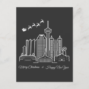 Postal San Antonio Texas Feliz Navidad Feliz Año Nuevo