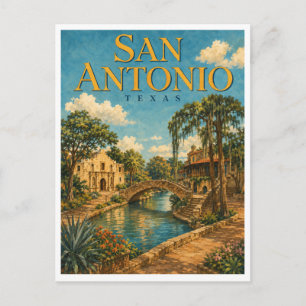 Postal San Antonio Texas River Walk GeoSaga