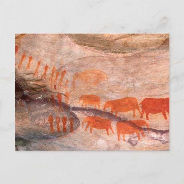 Postal San, Arte de Rock Bushman, Wilderness de Cederberg (Anverso)