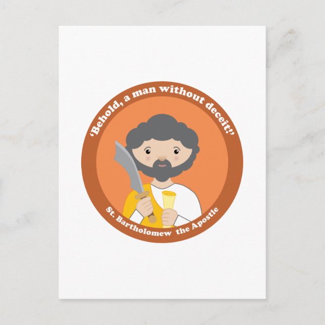 Postal San Bartolomé el Apóstol (Anverso)
