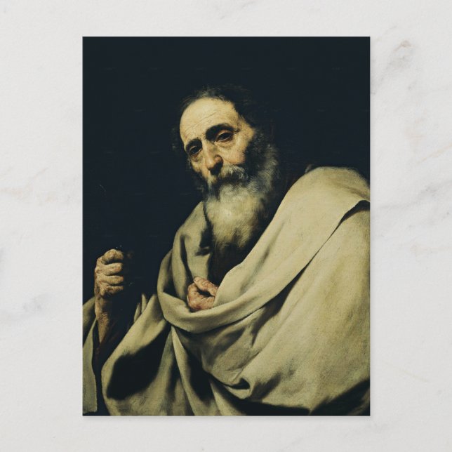 Postal San Bartolomé el Apóstol Arte Fino (Anverso)