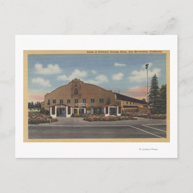 Postal San Bernardino, CA - Casa del Naranja Nacional (Anverso)