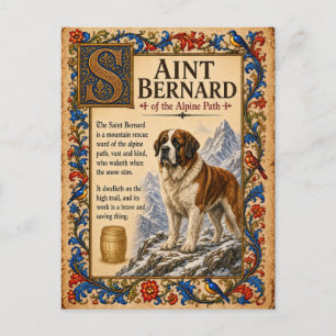 Postal San Bernardo, Arte del Bestiario Medieval