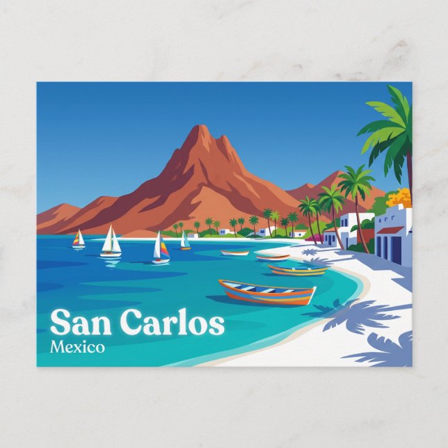Postal San Carlos, Sonora, México México (Anverso)
