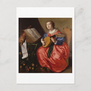 Postal San Cecilia (aceite sobre lienzo)