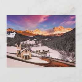 Postal San Cipriano en invierno