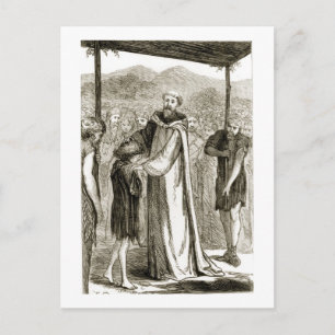 Postal San Columba bendice a un muchacho salvaje, de 'The