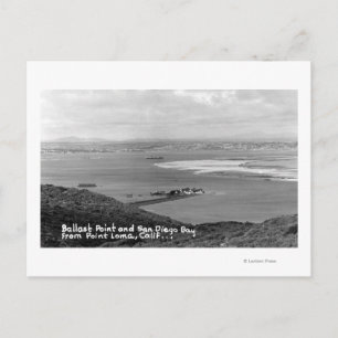 Postal San Diego, CA View of Ballast Point and Bay