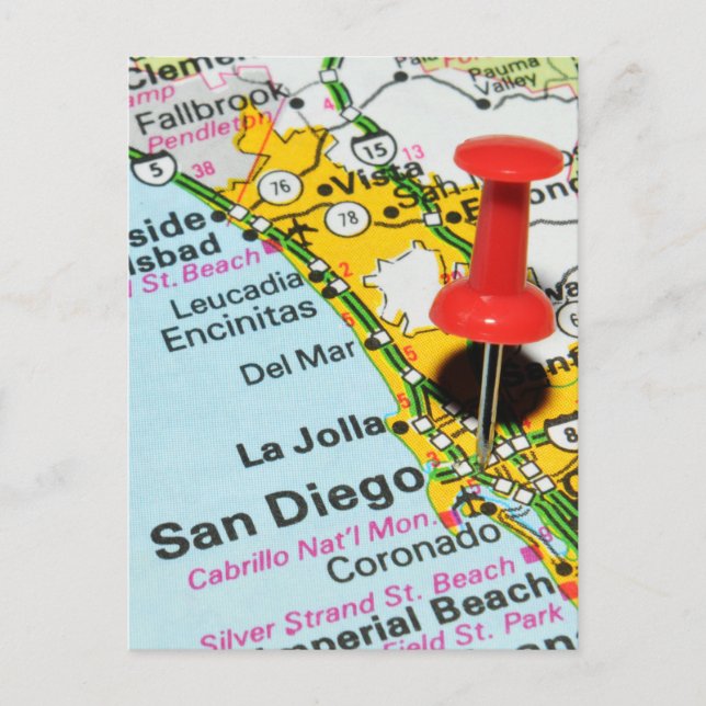 Postal San Diego, California (Anverso)