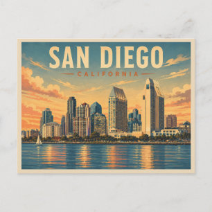 Postal San Diego California Antiguo