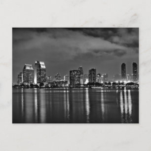 Postal San Diego California de noche