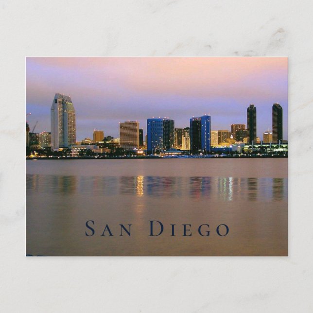 Postal San Diego, California Skyline (Anverso)