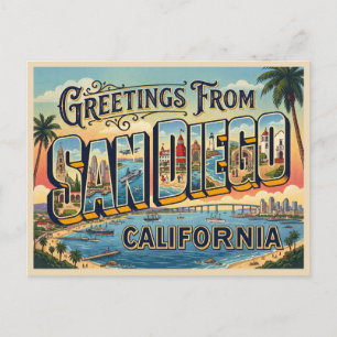Postal San Diego California Viajes