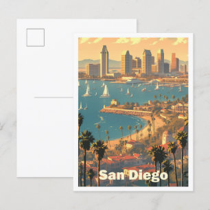 Postal San Diego California Viajes de arte de Estados Uni