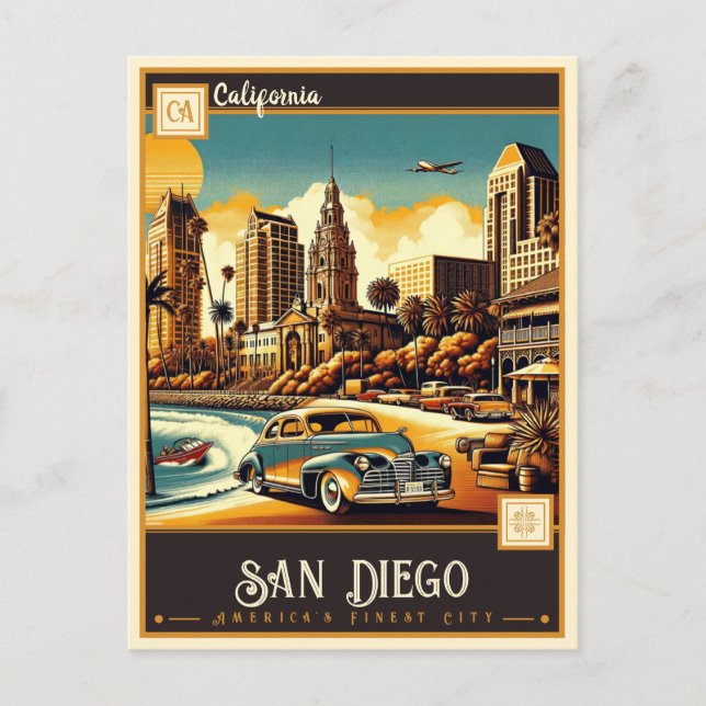 Postal San Diego, California | Vintage (Anverso)