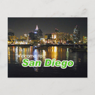 Postal San Diego de noche