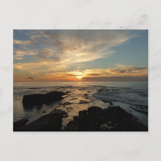 Postal San Diego Sunset I California Seascape