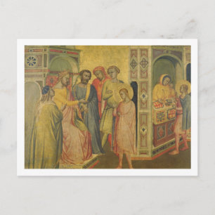 Postal San Eligio antes del Rey Clothar, c.1365 (aceite s