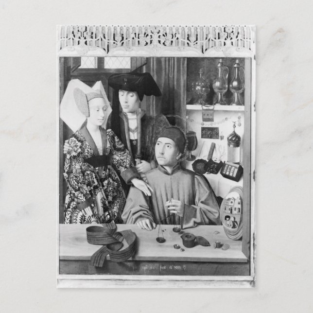 Postal San Eligio como orfebre (Anverso)