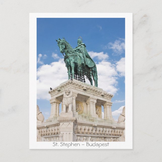 Postal San Esteban - Budapest (Anverso)
