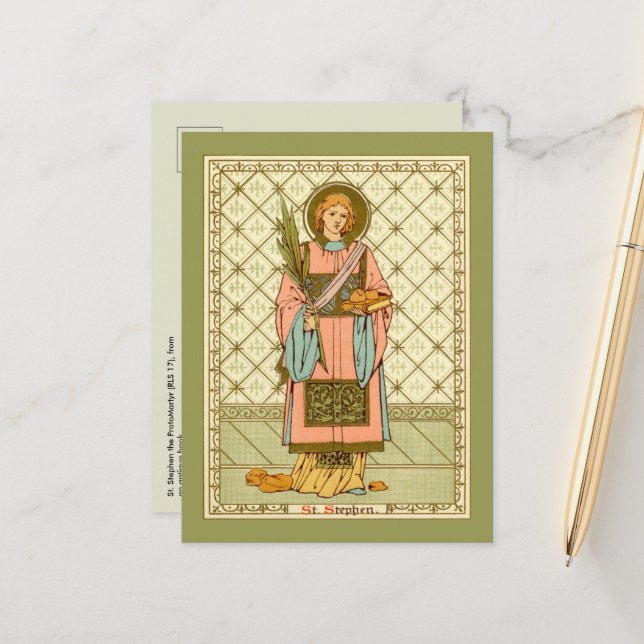 Postal San Esteban el ProtoMártir (RLS 17) (Anverso/Reverso In Situ)