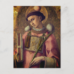 Postal San Esteban (por Carlo Crivelli, 1476)