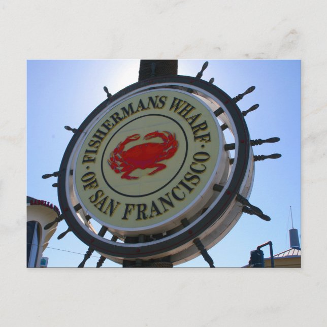 Postal san fran wharf (Anverso)