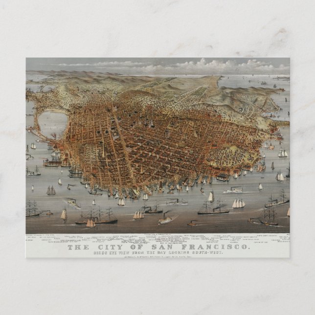 Postal San Francisco 1878 (Anverso)