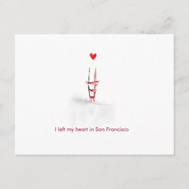 Postal San Francisco Amor (Anverso)